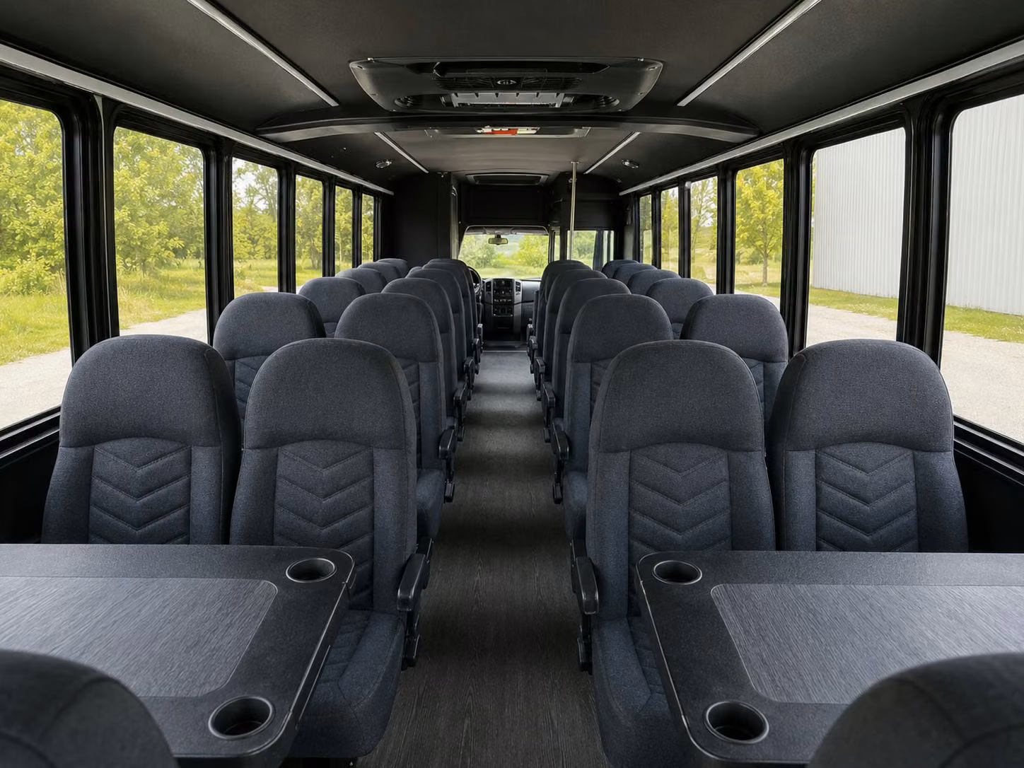 15 passenger minibus inside