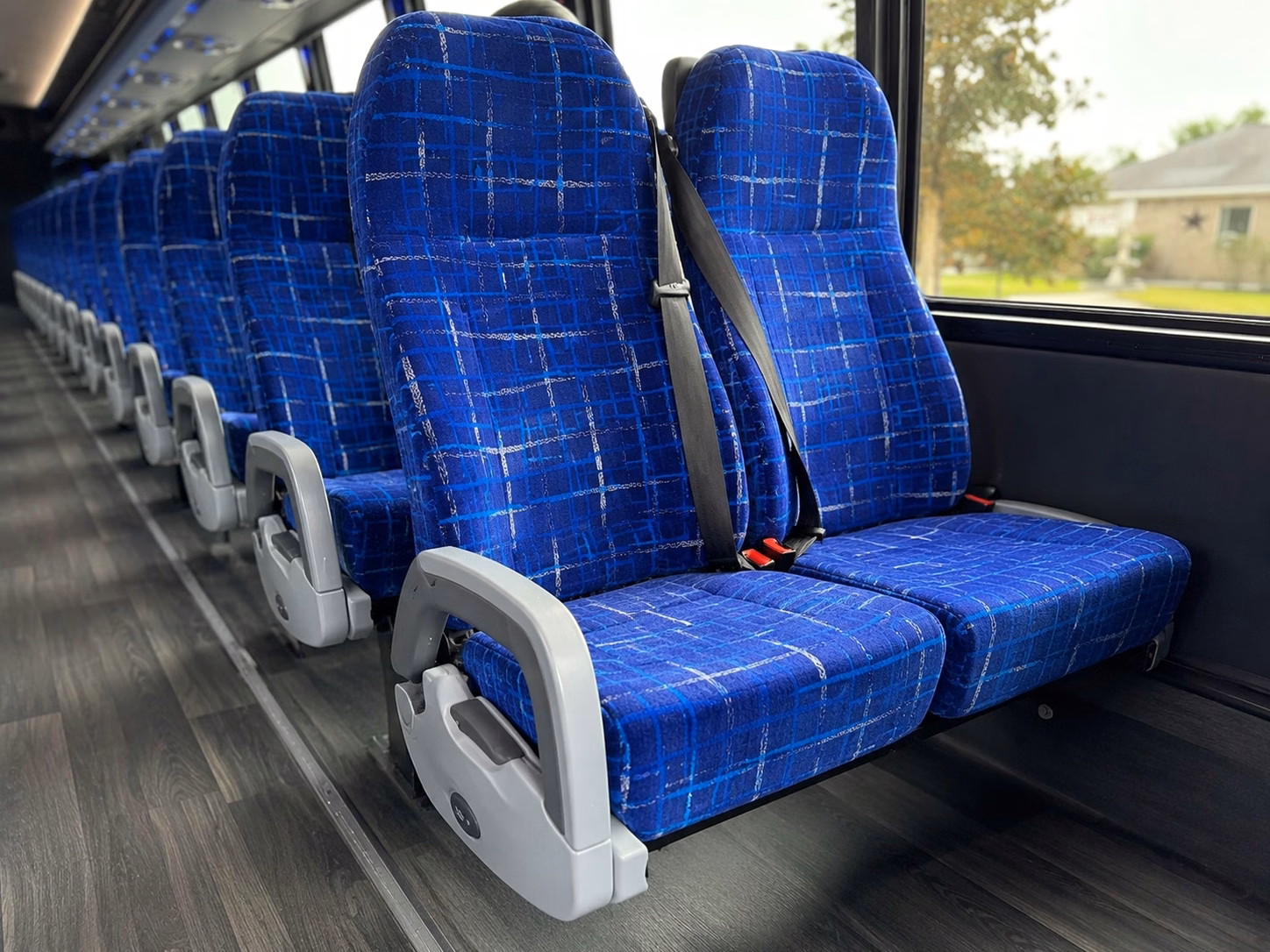 bakersfield charter bus interior